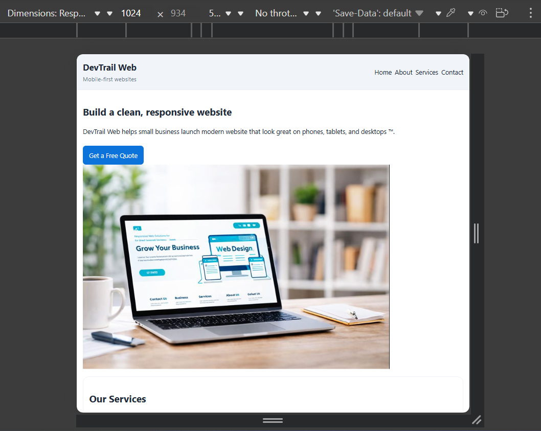 Desktop software interface preview