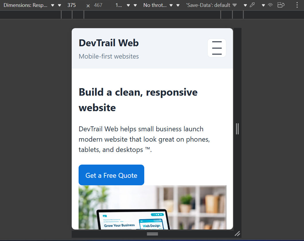 Mobile software interface preview